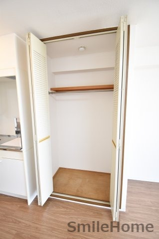 収納　収納があると、お部屋がすっきり片付きますね。