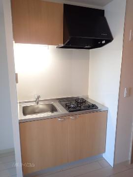 キッチン　システムキッチンガスコンロ２口