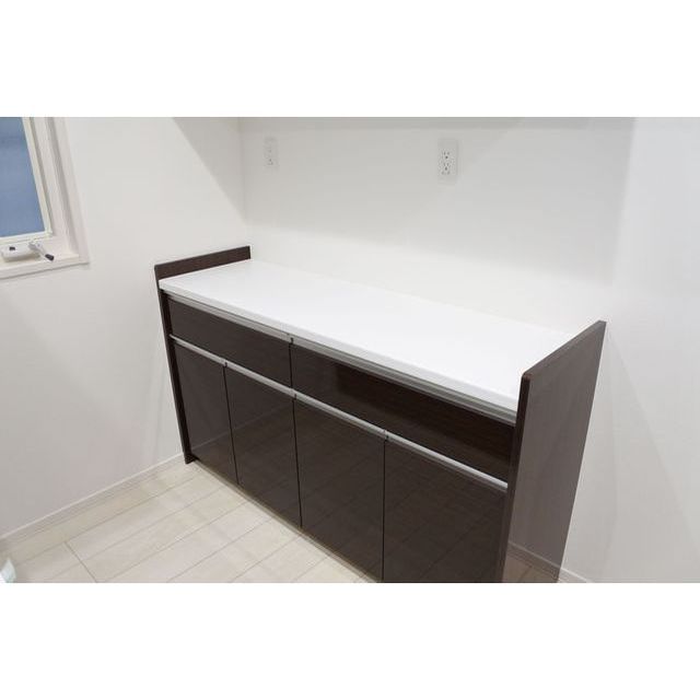 収納　キッチン後ろ収納