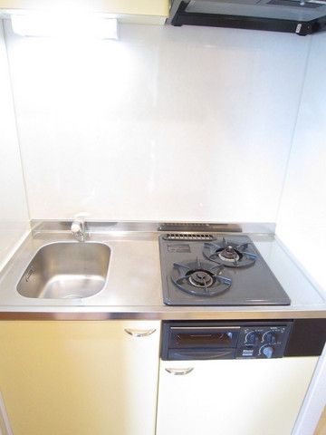 キッチン　グリル付き二口ガスコンロ