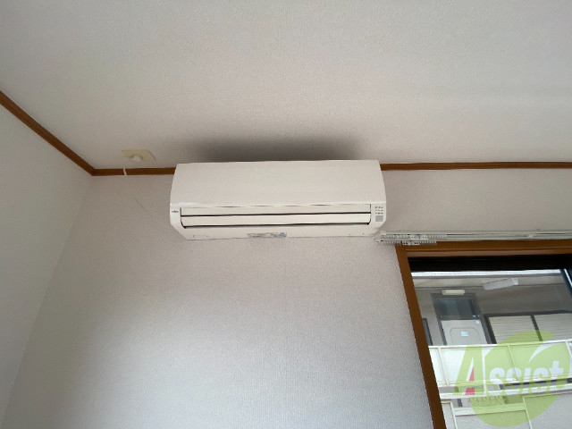 その他設備　ピカピカのエアコンが付いていました。寒暖対策ばっちり。