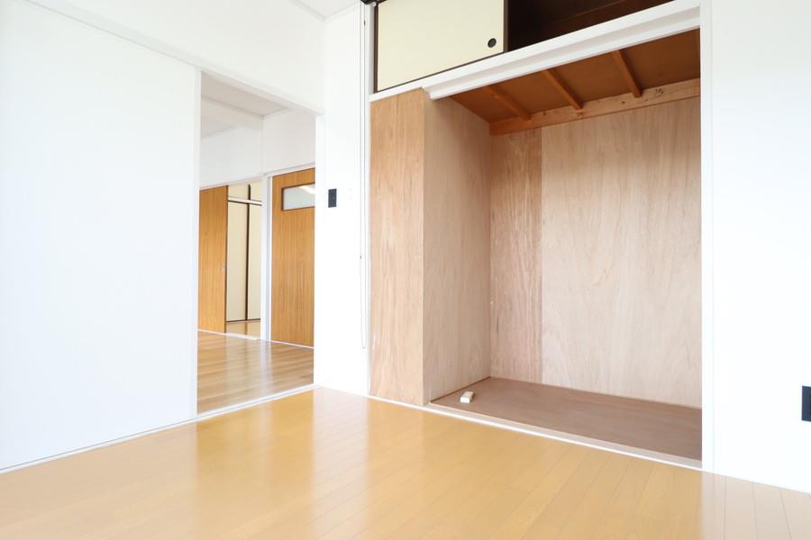 収納　同じ間取りの別部屋です。
