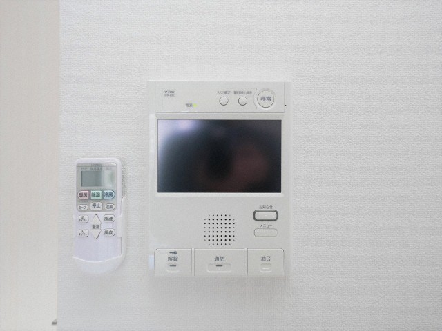 セキュリティ　モニター付きインターホンです