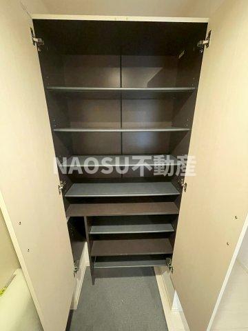 収納　たっぷりとした収納スペースです