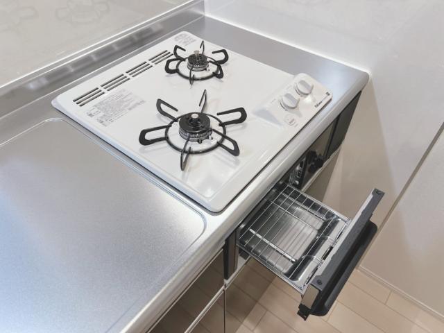 キッチン　２口ガスコンロ（イメージ）