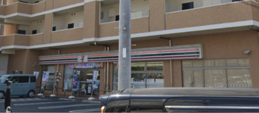 コンビニ　セブンイレブン 倉敷幸町店（コンビニ）まで587m