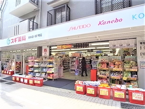 ドラックストア　スギ薬局 岡本店（ドラッグストア）まで516m