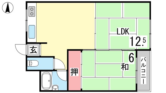 メゾン甲南の間取り写真
