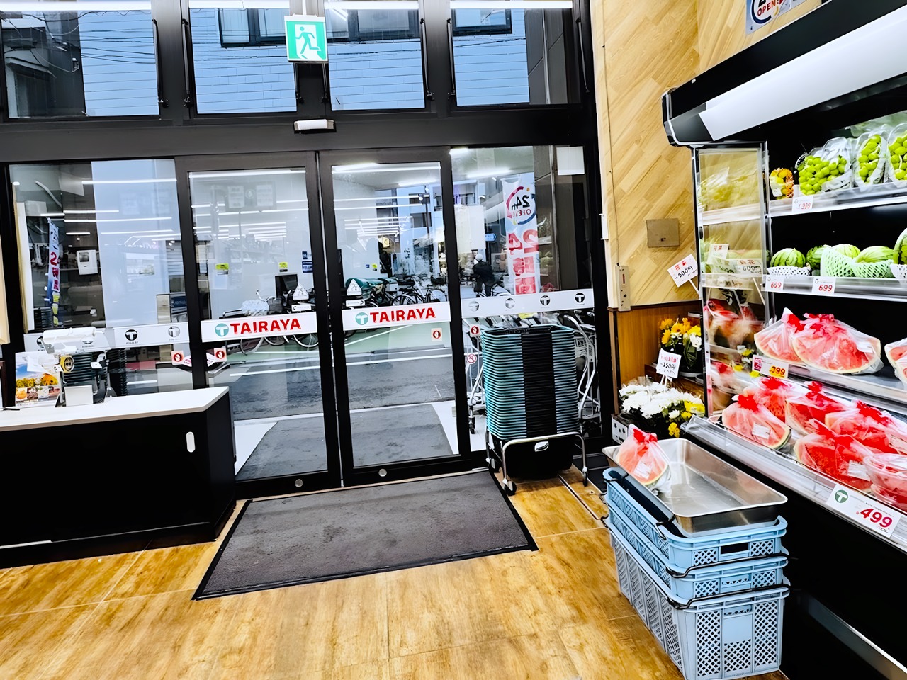 スーパー　TAIRAYA 町屋店（スーパー）まで100m
