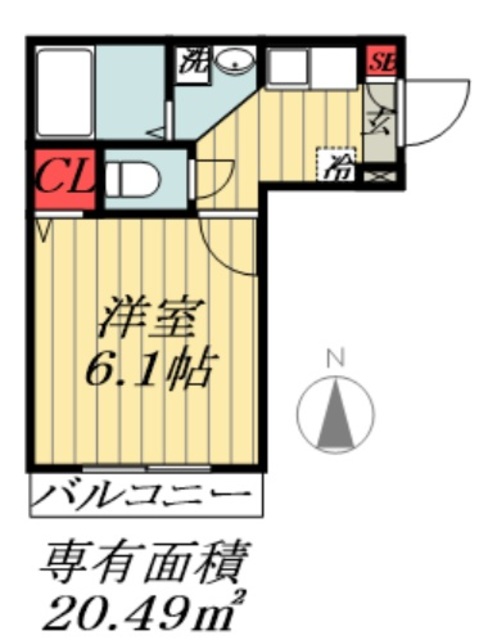 ＪＲ総武線 西船橋駅 徒歩7分 3階建 築19年の間取り写真