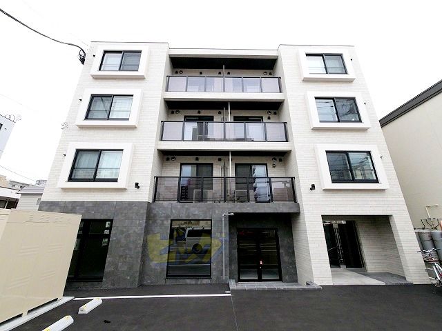 建物外観　インターネット無料採用の新築１ＬＤＫマンションです♪