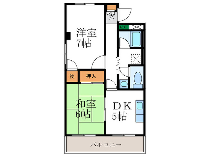 ロイヤルコ-ポの間取り写真
