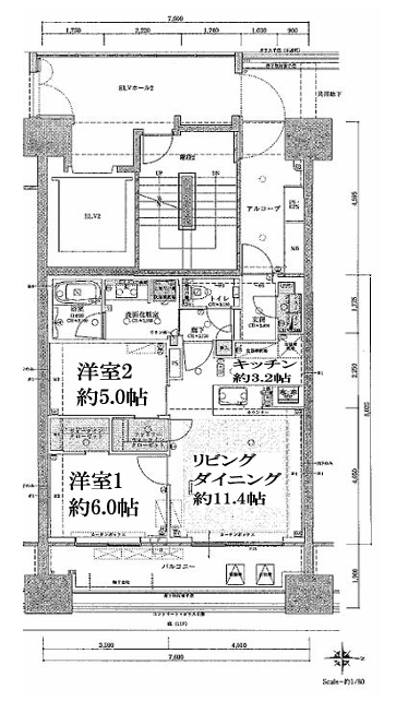 ＪＲ山手線 田町駅 徒歩9分 20階建 築10年の間取り写真