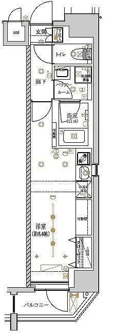 ＪＲ山手線 上野駅 徒歩9分 10階建 築7年の間取り写真