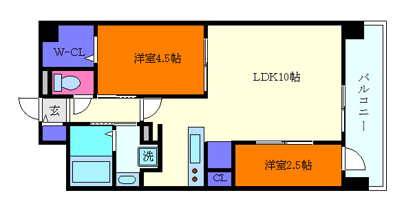 THE SENSE RESIDENCE 甲南山手の間取り写真