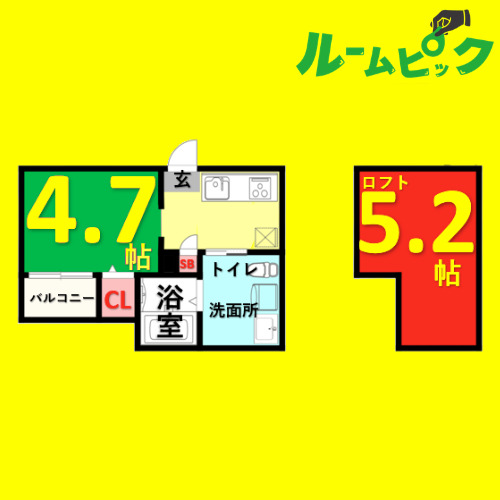地下鉄鶴舞線 浄心駅 徒歩6分 2階建 築12年の間取り写真