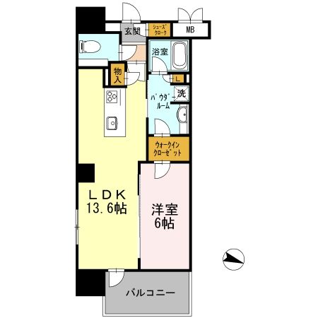 ロイヤルパークスERささしま EASTの間取り写真