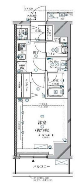クレイシア三軒茶屋の間取り写真