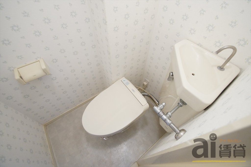西武新宿線 新所沢駅 徒歩9分 3階建 築41年のトイレ写真