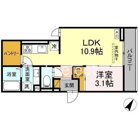 D-ROOM汐見丘aの間取り写真