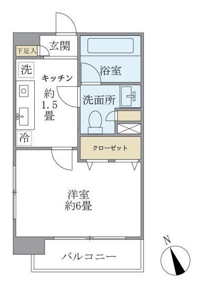 エコロジー白山レジデンスの間取り写真