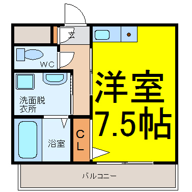 地下鉄東山線 上社駅 徒歩5分 5階建 築46年の間取り写真