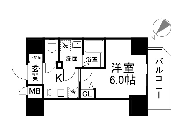 セオリー神戸ウエストゲートの間取り写真