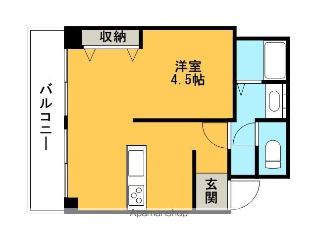 ＪＲ宇野線 大元駅 徒歩10分 6階建 築39年の間取り写真