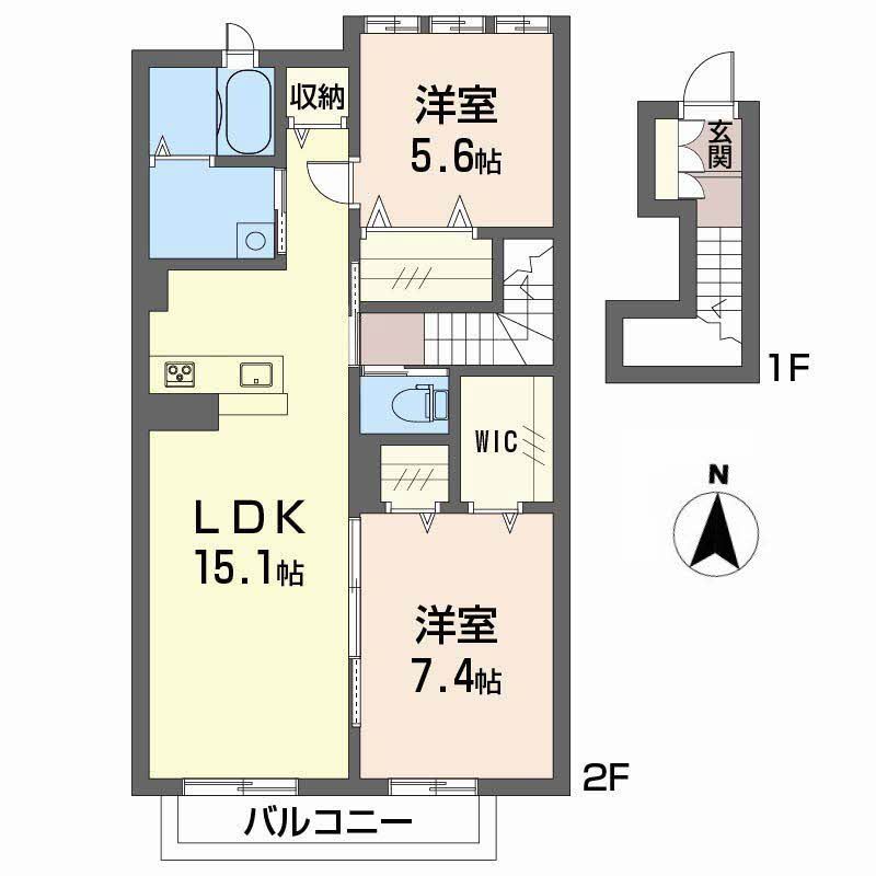 ブルンはなみずきの間取り写真