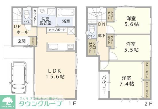 玉川町3丁目戸建の間取り写真