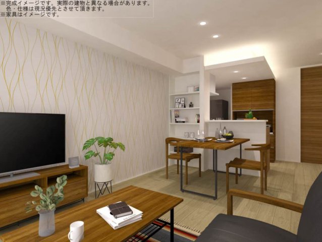 居室・リビング　※完成予定図です。実際の建物と異なる場合がございます。色・仕