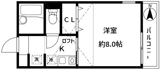 ニイホリハイツIIの間取り写真