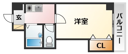 阪急千里線 柴島駅 徒歩3分 3階建 築33年の間取り写真