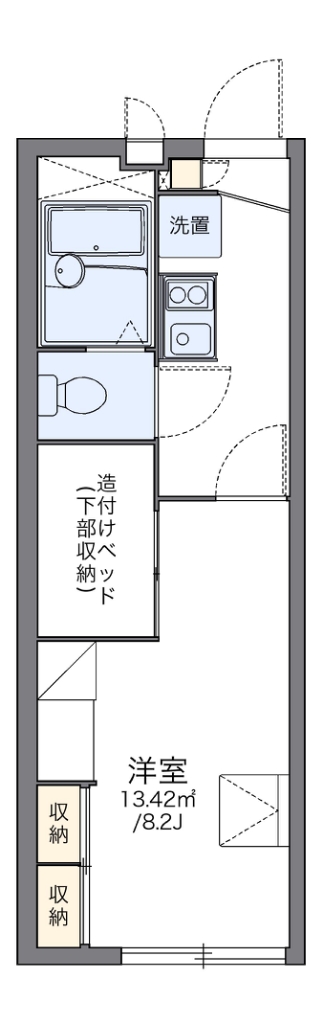 レオパレスルシェルブル金岡の間取り写真
