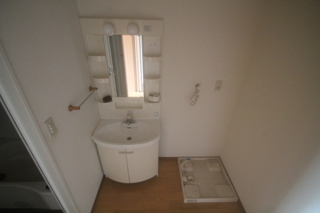 洗面設備　写真は違う号室です。
