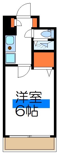 東京メトロ東西線 南行徳駅 徒歩6分 4階建 築39年の間取り写真