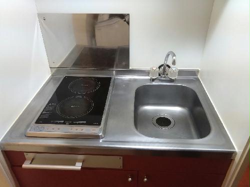 キッチン　安心安全の電気コンロ　2口