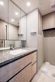洗面設備　写真は同タイプ住居です。