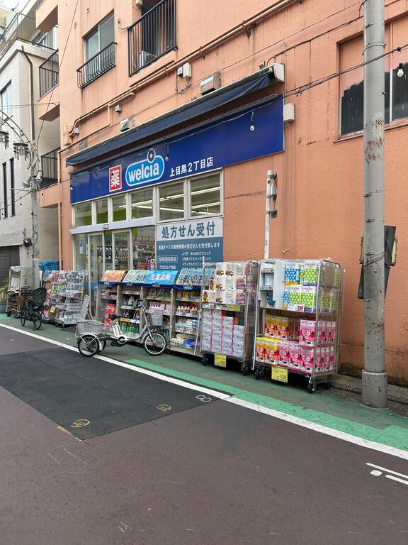 ドラックストア　ウエルシア上目黒2丁目店（ドラッグストア）まで487m