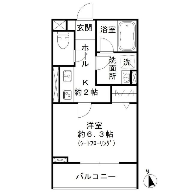 ディアマン ベルの間取り写真