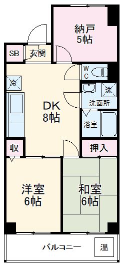東武東上線 朝霞駅 徒歩7分 4階建 築35年の間取り写真