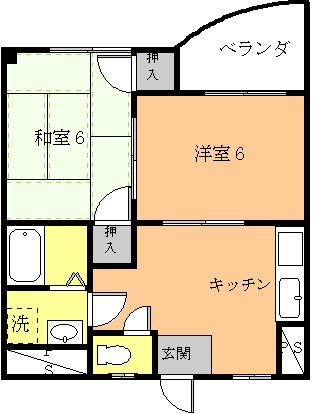 マンションコスモスの間取り