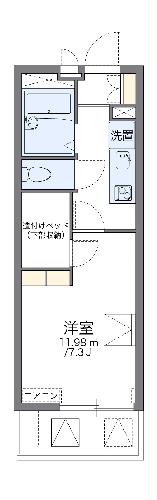 レオパレスゆうなぎの間取り