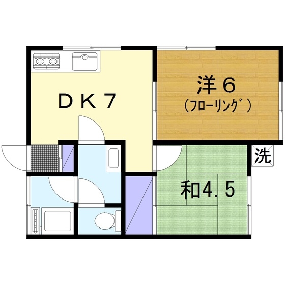 観月荘の間取り