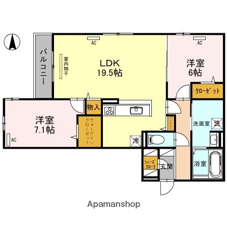 スペチアーレ墨江の間取り