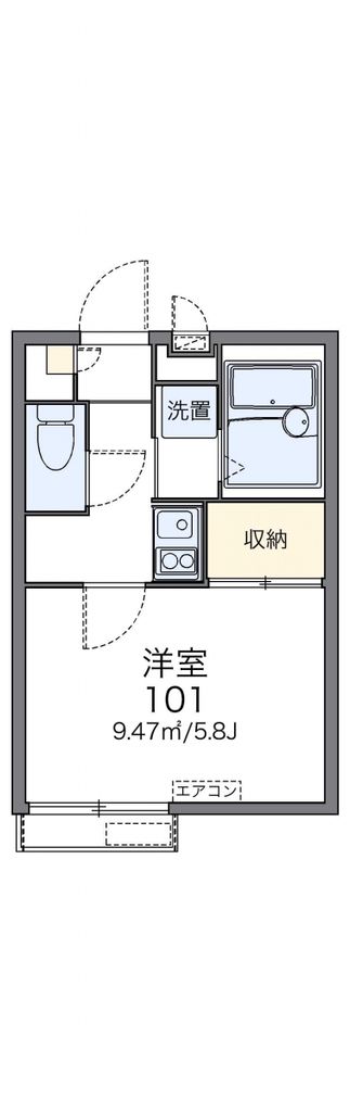 横須賀市長沢のアパートの間取り