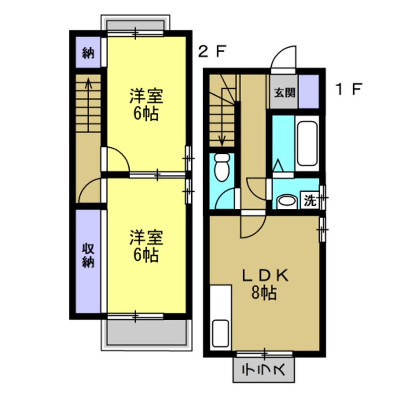 エトワールあすかAの間取り