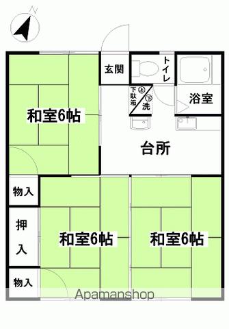 鍛冶内ハイツの間取り写真