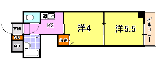 グローリー元町の間取り