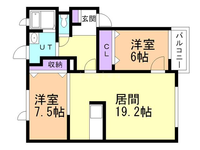 ヴィラージュ東浜の間取り